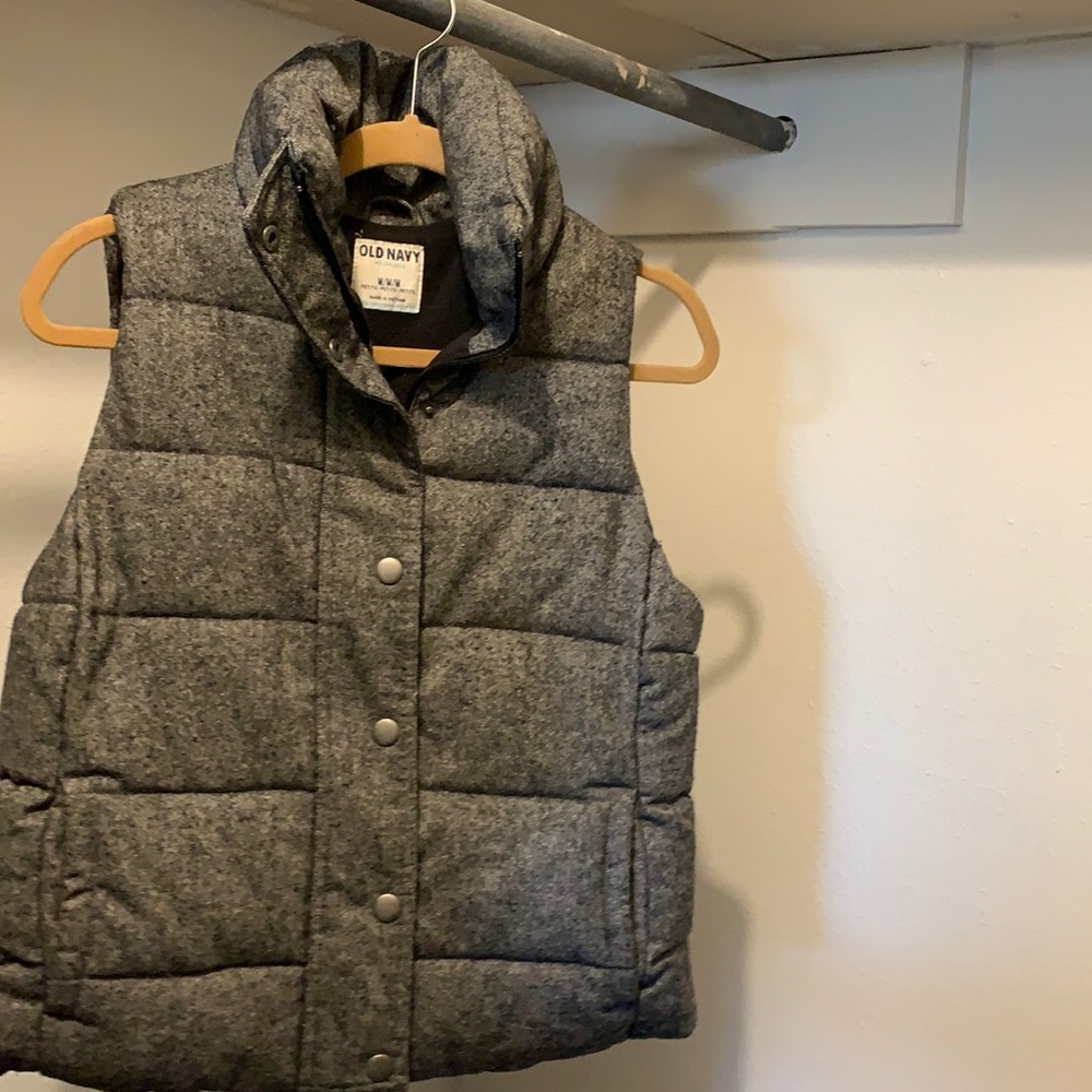 Old Navy Wool and fleece Puffer Vest